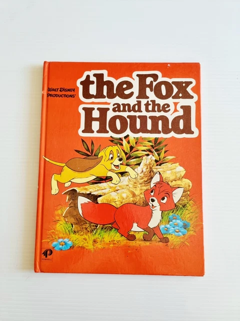 VINTAGE THE FOX AND THE HOUND Book 1981 Walt Disney Productions Purnell ...