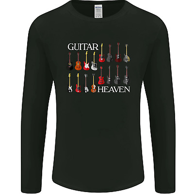 Guitar Heaven Collection Guitarist Acoustic Mens Long Sleeve T-Shirt