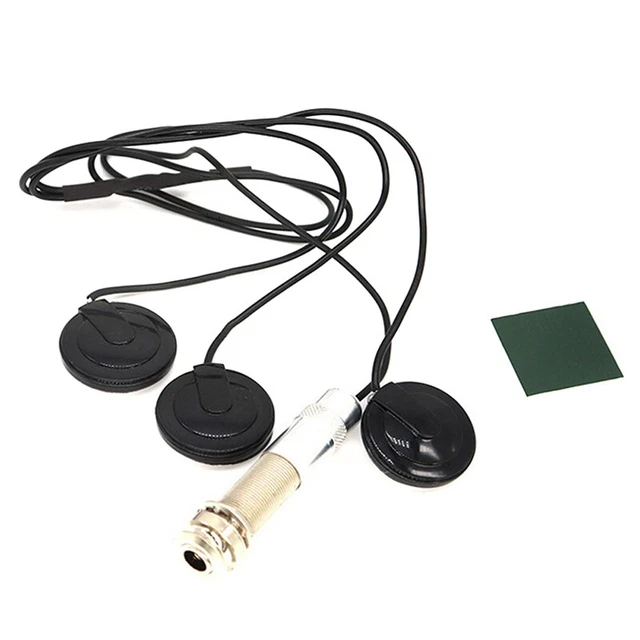 UNIVERSAL PICKUP PIEZO 3 Transducer 6.35mm For Acoustic Guitar Ukulele