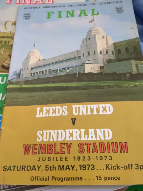 FA CUP FINAL PROGRAMME 1973 Sunderland v Leeds United