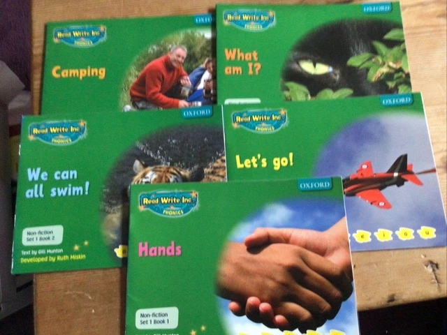 READ WRITE INC. Phonics: Green Set 1 Non-fiction 1-5 books. whole set ...