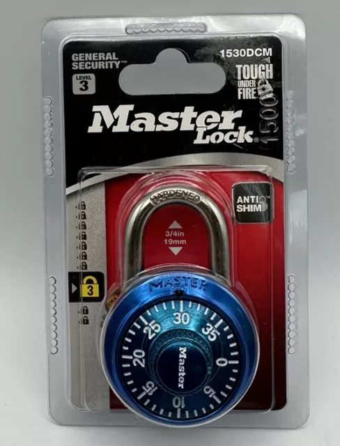 Master Lock Combination Anti Shim General Security Level 3 (Brand New)