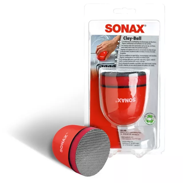 Sonax Clay-Ball Lackreiniger Lack Insekten Baumharz Glas Teer Reiniger Reinigung