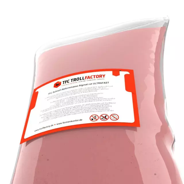 TFC Alginat Schnellabformmasse Köprerabformung Baby rot ultrafast 2 Minuten 2kg