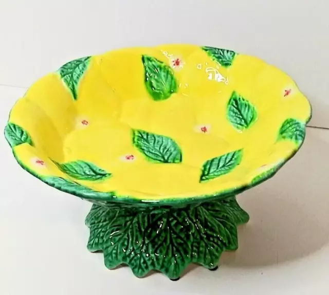 Ceramic Italica  ARS Serving Bowl Majolica Hand painted Made in Italy. Vintage