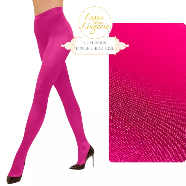 SATIN DE LUXE TIGHTS by Wolford pink Strumpfhose mit viel Glanz blickdicht