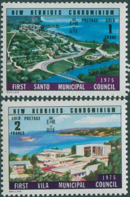 New Hebrides 1976 SG212-213 Constitutional Changes MNH