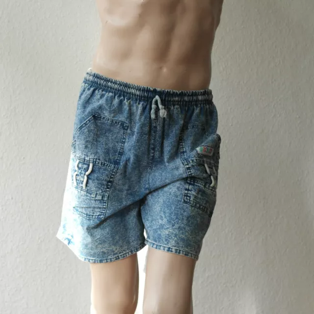 HUNTER Shorts Jeans 90er Vero Vintage 90s Culottes Moda Uomo Pantaloni Bermude