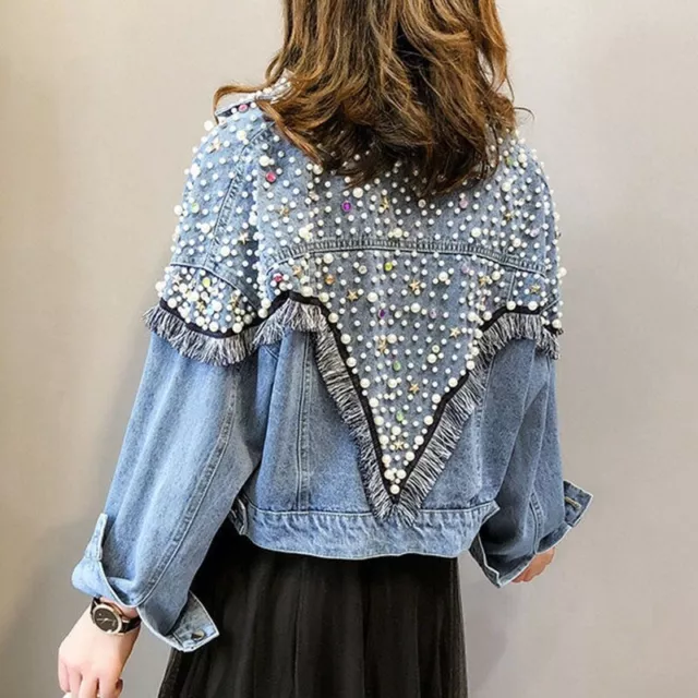 Jeans femme a perle hotsell