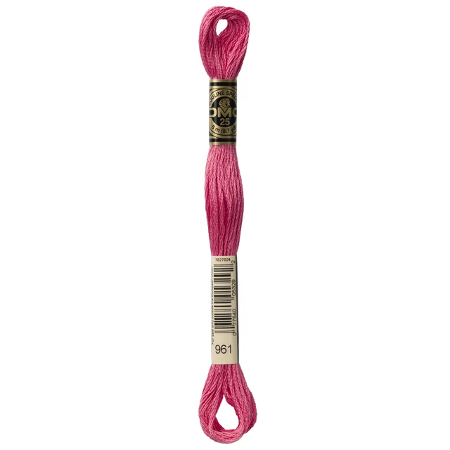 Paquete de 12 DMC 6 hilos bordado algodón 8,7 yardas rosa polvorienta oscura -117-961
