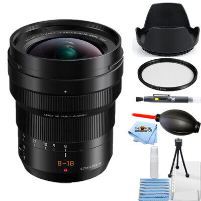 Panasonic Leica DG Vario-Elmarit 8-18mm f/2.8-4 ASPH. Lens + UV Filter Bundle