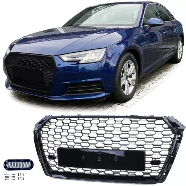 Calandre Look Rs4 Pour Audi A4 B9 Phase 1 De 05/2015 A 2019