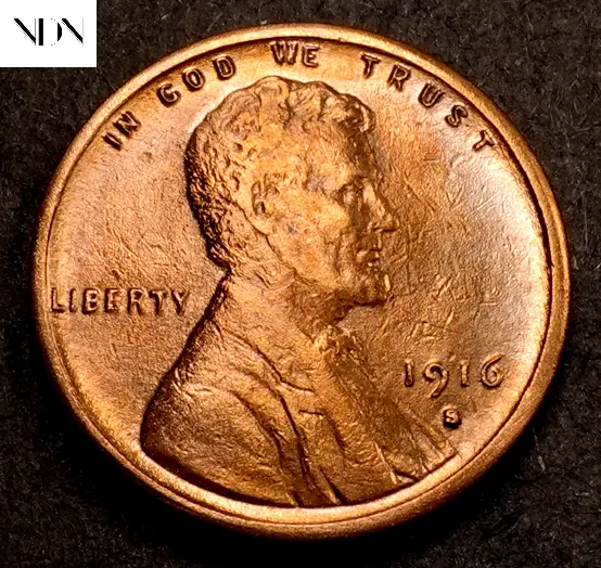 1916-S Lincoln Wheat Penny Cent - Choice BU++ Red - Better Date! #W563