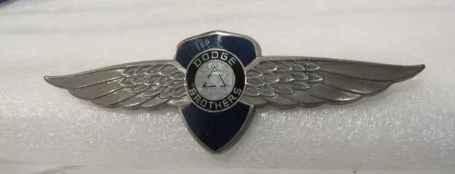 Vintage Dodge Bros. Radiator Badge Emblem Plate Topper Logo Star of David