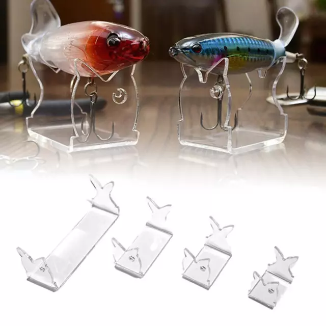 CLEAR FISHING LURE Showing Stand Compact Fishing Baits Holder Showing Stand  $6.46 - PicClick AU