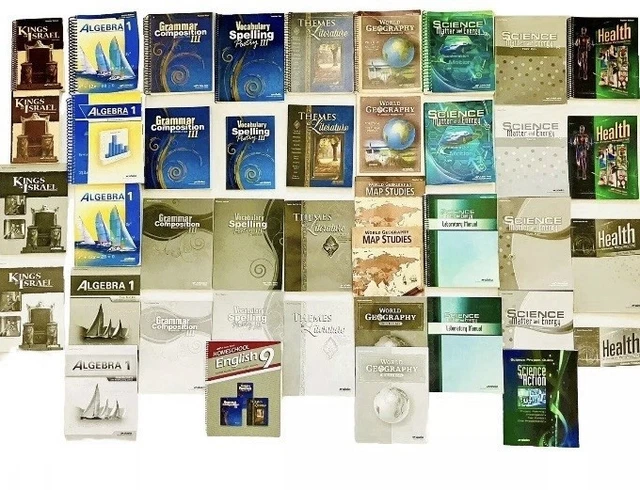 ABEKA 9TH GRADE 9 Lot 43 Complete Set Parent Student Curriculum Algebra ...