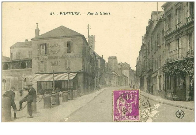 95.PONTOISE.n°20108.RUE DE GISORS.CAFE RESTAURAANT DU JARDIN DE LA VILLE