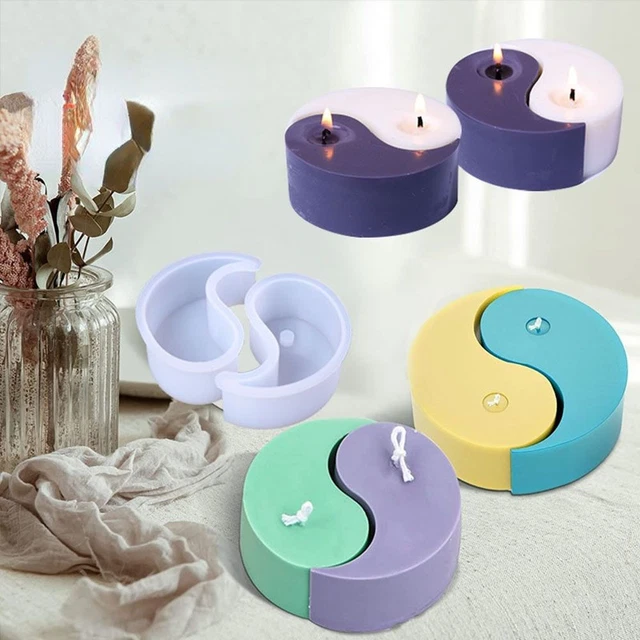 Seifenwachs-Aroma therapie Silikon kerzen form Yin Yang Kerzen form Tai Chi