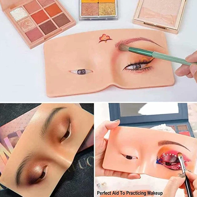 Strumento pratico manichino trucco viso silicone fai da te l'aiuto perfetto per la pratica