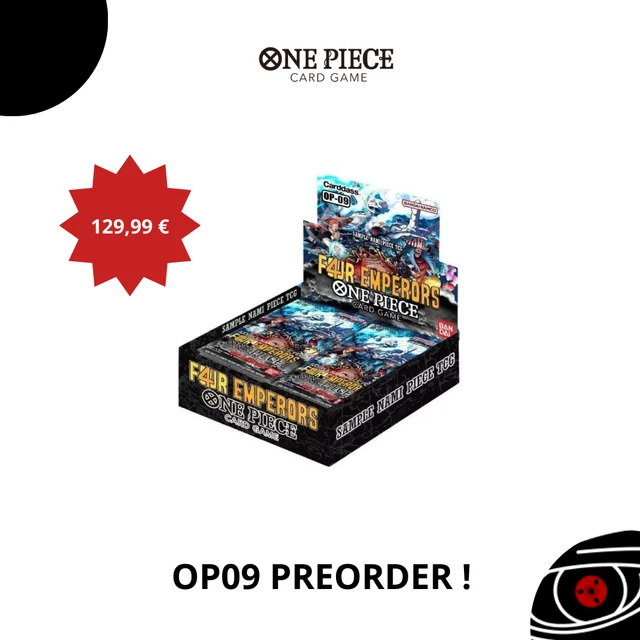 ONE PIECE OP09 Booster Box The Four Emperors Eng PreOrder 13.12. Bandai EUR 129,99
