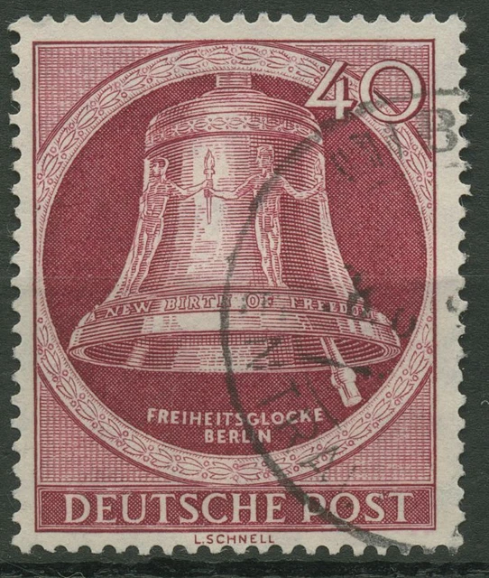 Berlin 1951 Freiheitsglocke, Klöppel nach rechts 86 gestempelt