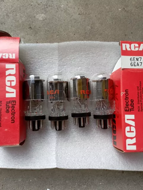 6EM7 RCA Tubes Nos Quad