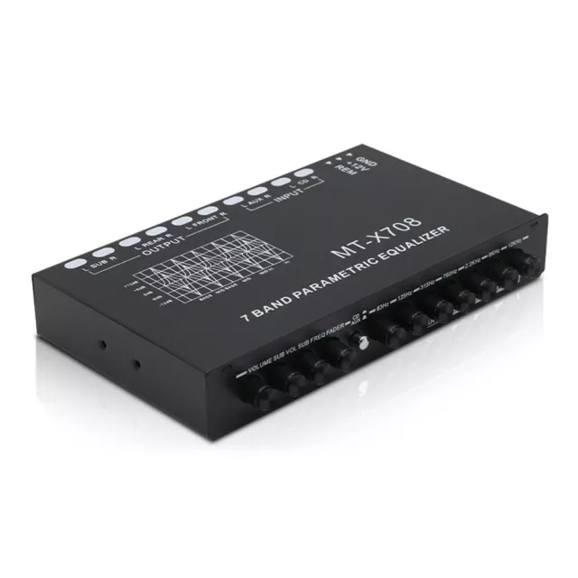 Professional 7 Band Car Equalizer Multifunctional Car Audio EQ Tuning P4D3