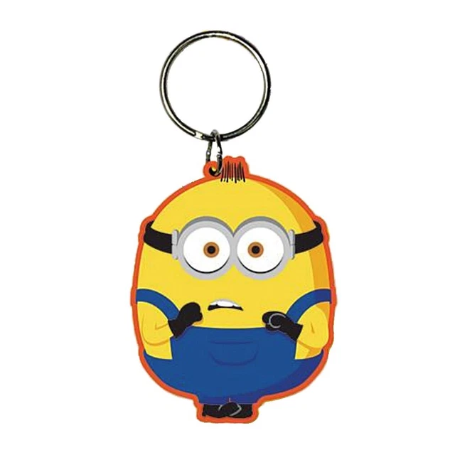 Minions Gummi-Schlüsselanhänger Von Pyramid | Lustiger Gelb-Schlüsselbund Mit Gru-Minion