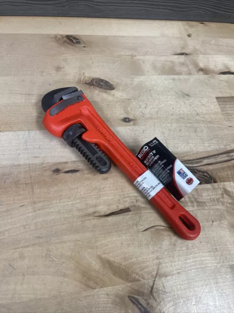 Ridgid 31010 10" Multi-Sided Secure Grip Straight Pipe Wrench New