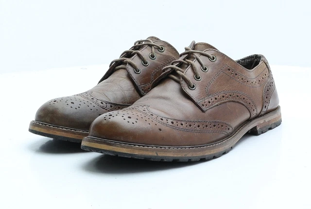 Abito brogue NEXT da uomo marrone in finta pelle UK 6 EU 39