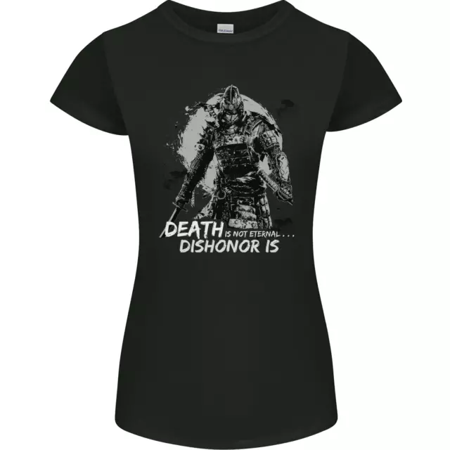 Maglietta Death Not Eternal Martial Arts MMA Samurai Donna Petite Cut