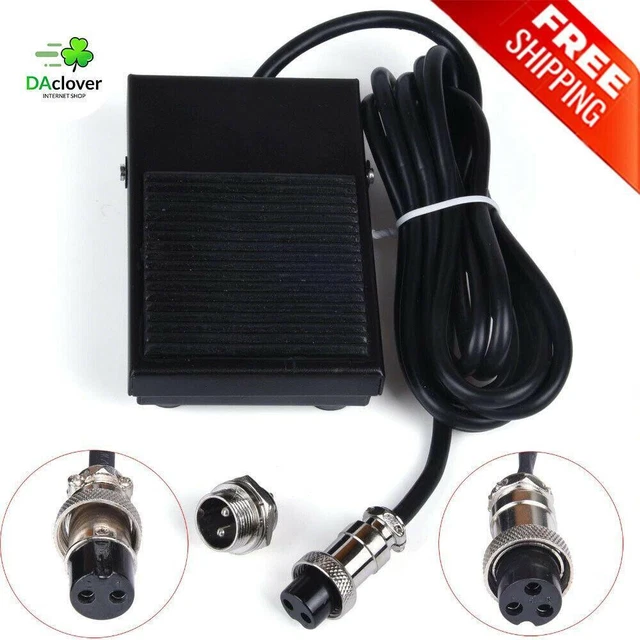 Proven 2-3 Pin Foot Pedal Switch Control Long Cable Connector for Tig Welding