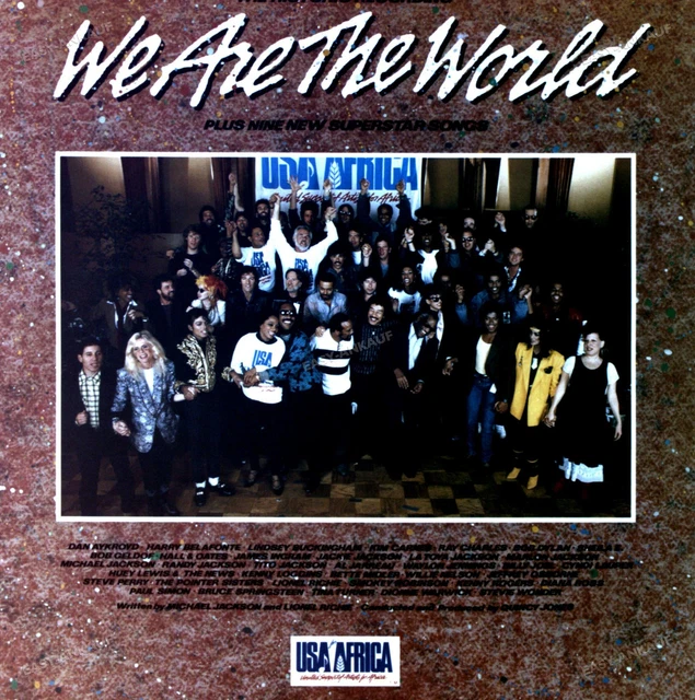 USA FOR AFRICA We Are The World LP (VG+/VG+) ' 12.99 PicClick AU