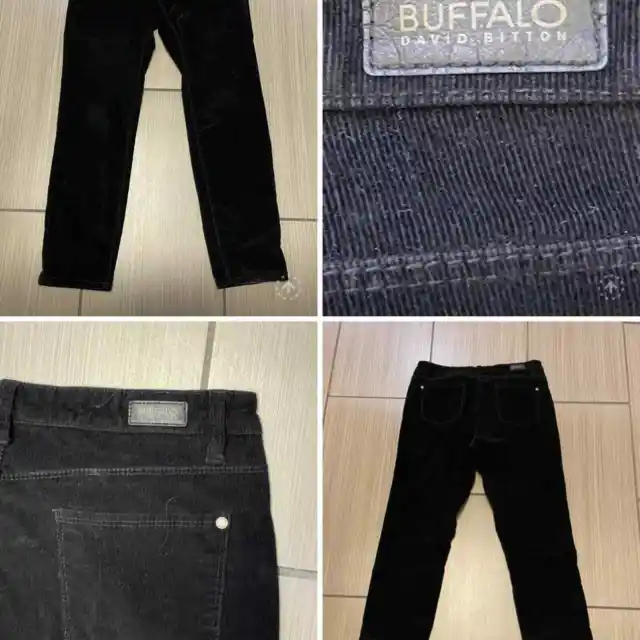 Buffalo David Bitton corduroy skinny jeans womens sz 10/30 9” rise stretch denim