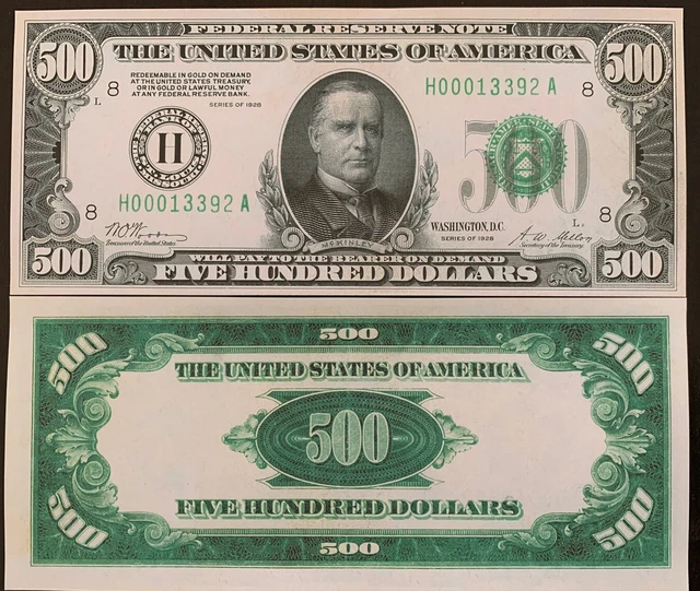 1869 $1 US "Rainbow Note" Washington Reproduction Currency - Collectible Copy (Not Legal Tender)