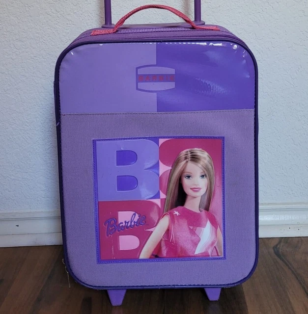 Barbie Vintage Y2K rolling mini Suitcase Purple Travel Kids