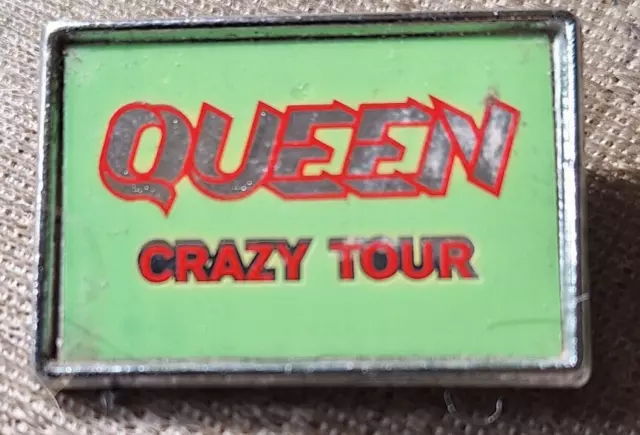 Queen Original Tour Pin/Badge Crazy Tour 1979 Ex