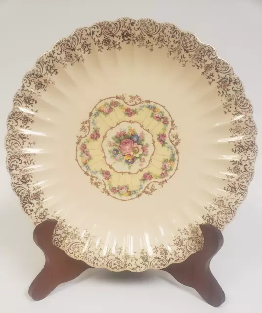 Trojan by Sebring Warranted 22 K Gold Filigree Toledo Delight Plate