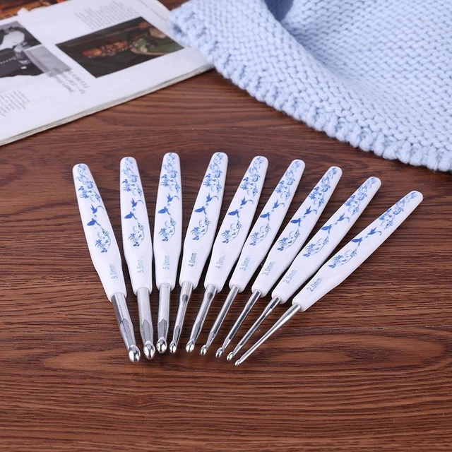 9pcs Hooks Needles Soft Handle 2-6mm DIY Craft for Arthritic Hands Knitting Tool 3
