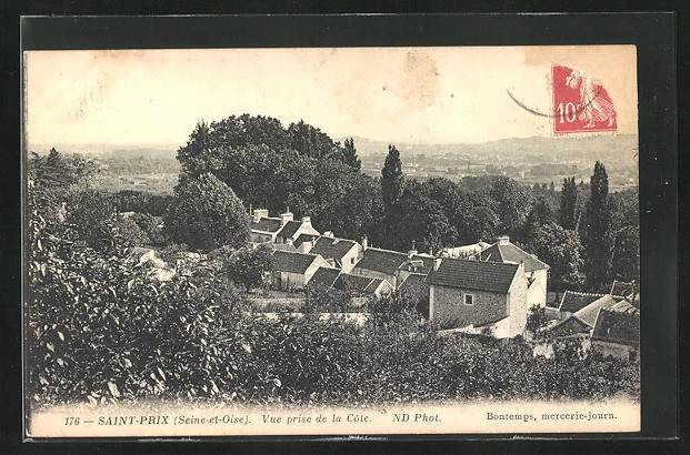 CPA Saint-Prix, view taken from the coast