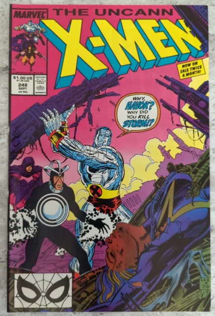 Uncanny X-Men Vol 1 #248 Marvel 1989. First Jim Lee Art On X-Men! 9.6 Near Mint+