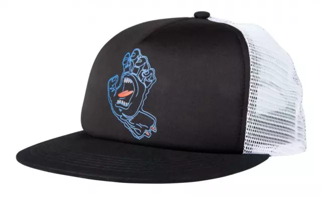 SANTA CRUZ - Void Screaming Hand Mesh Cap B Skateboard Hat, Skate Trucker Cap