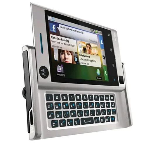 Motorola MOTO A555 Devour Replica Dummy Phone / Toy Phone (Silver) (Bulk