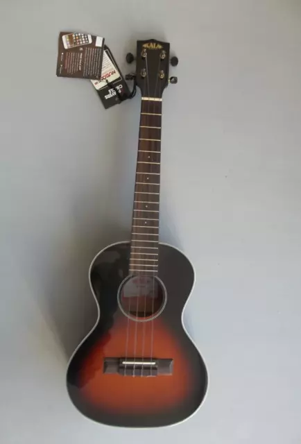 Kala KA-FMTB-T in Tobacco burst Tenor Uke & bag. Fast free shipping.