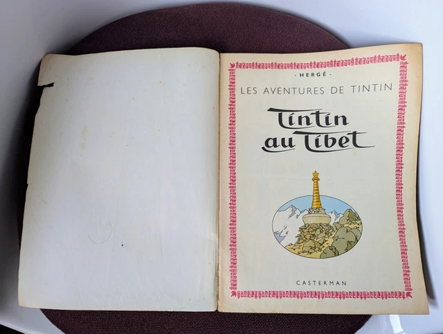 ALBUM TINTIN AU Tibet - Edition des années 60 - SANS COUVERTURE EUR 9