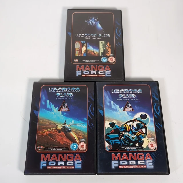 MANGA FORCE - Macross Plus Episodes 1-4 & Movie Bundle - DVD Region 2 ...