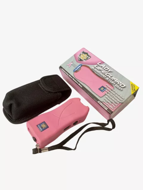 NEW StreetWise Lady LifeGuard Stun Gun Light Pink LED 6,500,000 With Holster