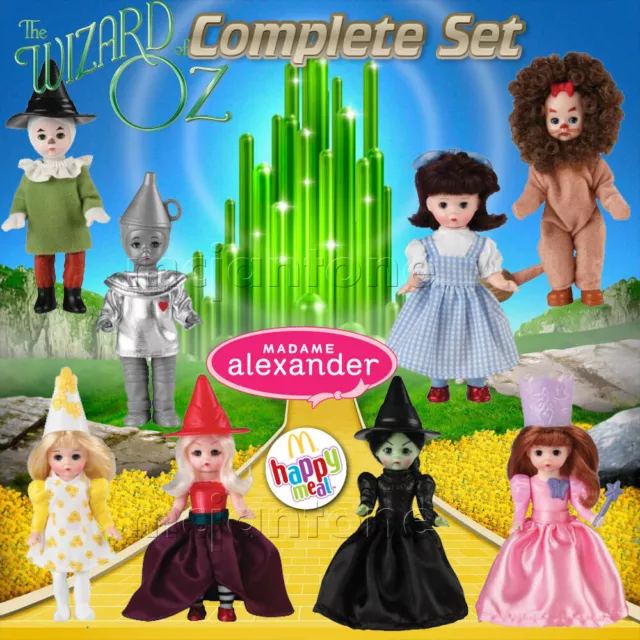 Mcdonalds Madame Alexander Dolls Wizard Of Oz Complete Set FOR