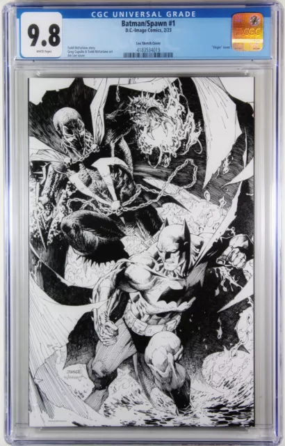 Batman/Spawn #1 (Jim Lee 1:100 Ratio Variant)(2022) Comic Book ~ Cgc 9.8 Nm/M