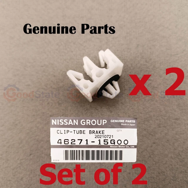 GENUINE Nissan Navara D22 Patrol Y60 GQ Firewall Brake Clutch Line Clip Clamp x2